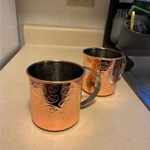 Copper Pumpkin Mugs